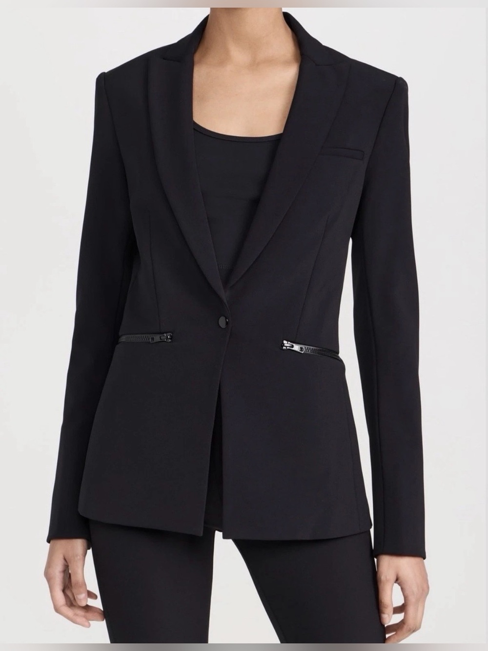New Veronica Beard Scuba Knit Jacket In Black Size 6 $795